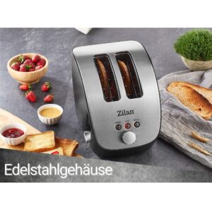 Zilan ZLN-2690 2-Scheiben-Toaster Edelstahl 1000 W