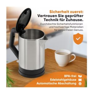 Clatronic WKS 3692 Schwarz 1,5 L Edelstahl 2200 W